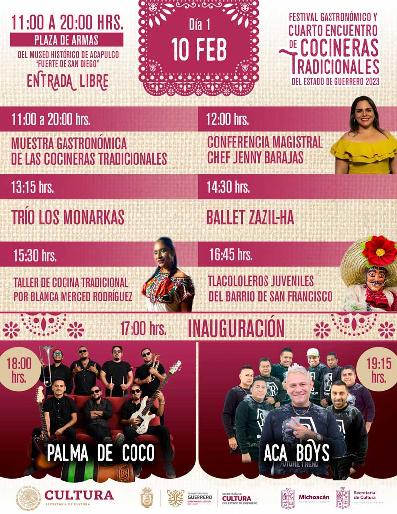 Festival Gastronómico y Cuarto Encuentro de Cocineras Tradicionales del Estado de Guerrero 2023