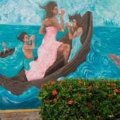 Mural relieve Melodía del viaje